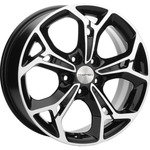 Khomen KHW 1702 7x17 5*110 ET45 DIA63.3 Black-FP Литой