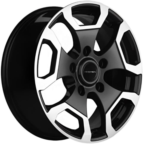 Фото колесного диска Khomen KHW 1725 6.5x17 5*139.7 ET35 DIA98.5 Black-FP Литой
