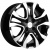 Khomen KHW 1503 6x15 4*100 ET45 DIA56.6 Black-FP Литой