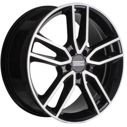 Фото колесного диска Fondmetal Koros 9x19 5*112 ET20 DIA66.6 Black Glossy Machined Литой