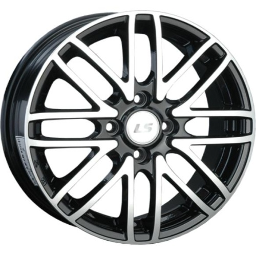 Фото колесного диска LS H3002 6x15 4*100 ET45 DIA73.1 BKF Литой