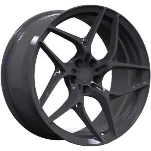 Фото колесного диска Brixton PF6 9.5x20 5*112 ET37 DIA66.6 Gloss Black Brushed Кованый