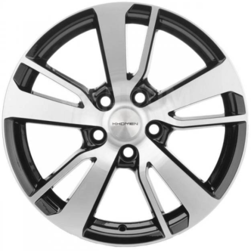 Фото колесного диска Khomen KHW 1704 7x17 5*110 ET50 DIA67.1 Black-FP Литой