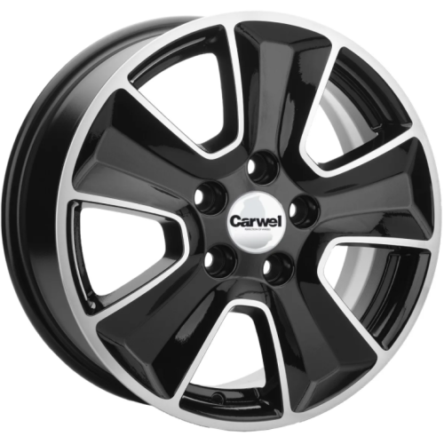 Khomen KHW 1601 6.5x16 5*110 ET45 DIA67.1 Black-FP Литой
