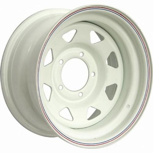 Off Road Wheels УАЗ 7.5x16 5*139.7 ET25 DIA110.1 White Штампованный