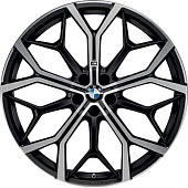 BMW 785M 11x22 5*112 ET28 DIA66.6 Satin Black Face Кованый