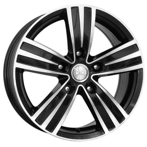 K&K да Винчи 6.5x16 5*114.3 ET38 DIA67.1 Алмаз черный Литой