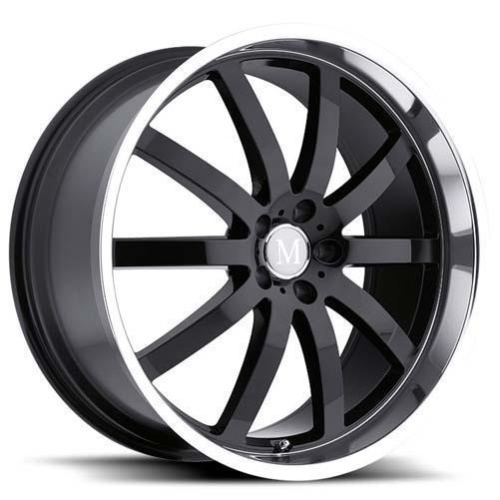 Mandrus Wilhelm 8.5x18 5*112 ET43 DIA66.1 Gloss Black Mirror Cut Lip Литой