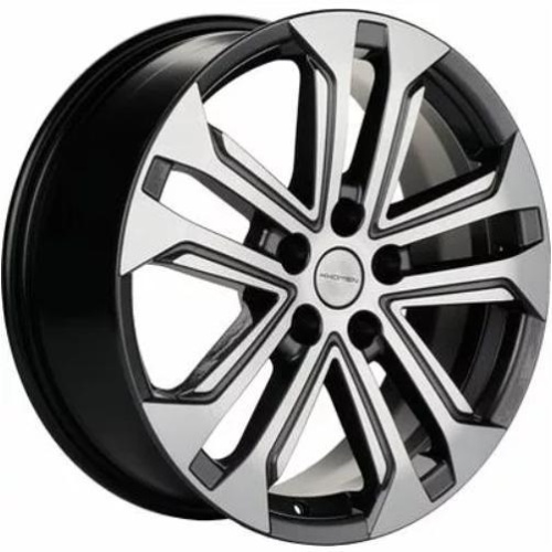 Фото колесного диска Khomen KHW 1803 7x18 5*108 ET46 DIA63.3 Gray-FP Литой