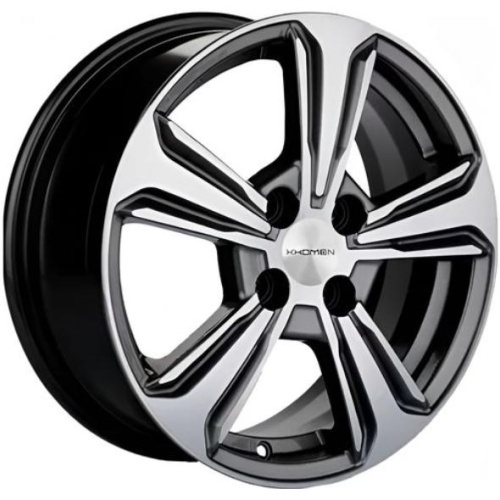 Khomen KHW 1502 6x15 4*100 ET45 DIA56.6 Gray-FP Литой
