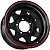 Фото колесного диска Grizzly SW01 7x16 5*139.7 ET-5 DIA108.6 Shinning Black With 2 Red Line Штампованный