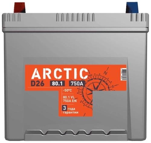 Фото аккумулятора АКБ ТИТАН 6СТ-80 ASIA Arctic D26